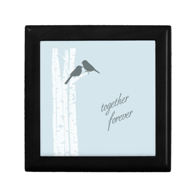 Blue Birds Together Forever  Gift Box (Front)