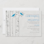 Blue Birds Wedding Invitations at Zazzle