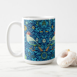 Blue birds William Morris art design Coffee Mug