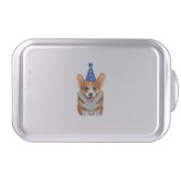 Cute Welsh Pembroke Corgi Cartoon Drawing Cake Pan Zazzle