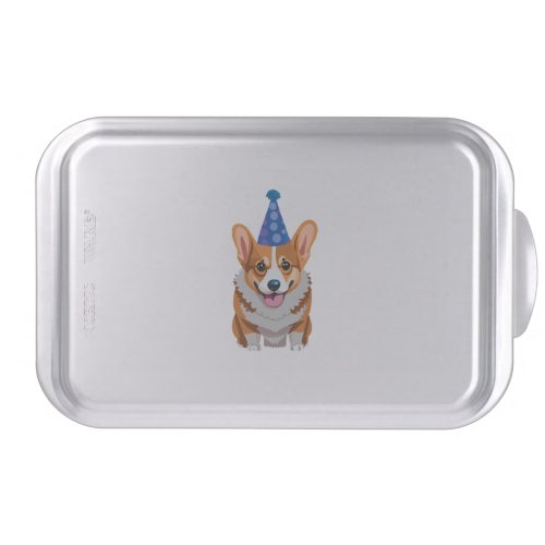 Blue Birthday Corgi Classic T_Shirt Cake Pan