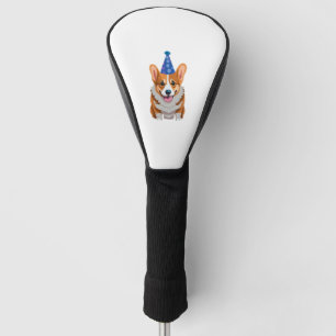 Blue Birthday Corgi Classic T-Shirt Golf Head Cover