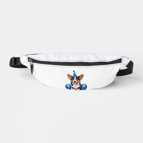 Blue Birthday Puppy Classic T_Shirt Fanny Pack