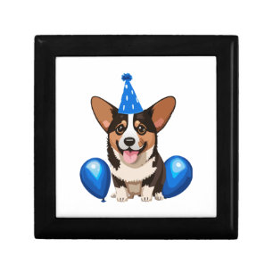 Blue Birthday Puppy Classic T-Shirt Gift Box