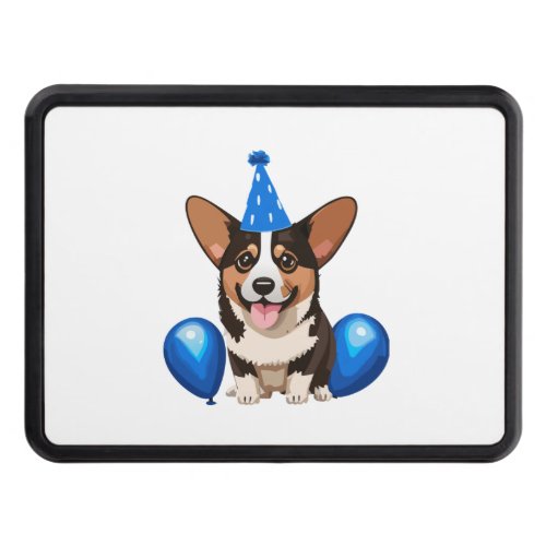 Blue Birthday Puppy Classic T_Shirt Hitch Cover