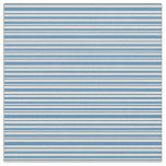 [ Thumbnail: Blue & Bisque Colored Stripes Pattern Fabric ]