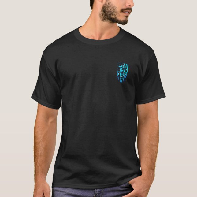 Blue Bitcoin T-shirt (Front)