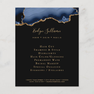 blue black agate flyer