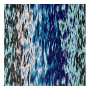 Blue Black and White Abstract Acrylic Print