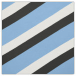 Blue, black and white striped pattern fabric