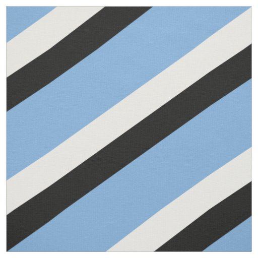 Blue, black and white striped pattern fabric