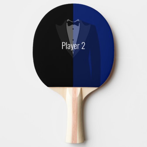 Blueblack bachelor party ping pong paddle