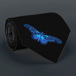 Blue Black butterfly Neck Tie<br><div class="desc">Blue Black butterfly</div>
