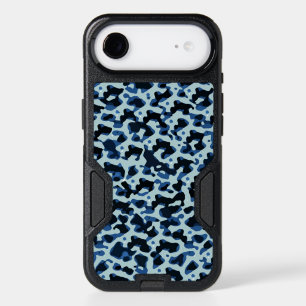 Blue Black Camo Abstract Pattern iPhone 17 Air Case