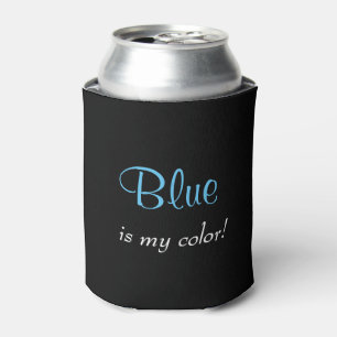 Blue Black Can Cooler