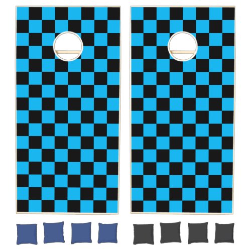 Blue & Black Checker