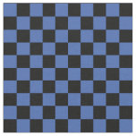 Blue &amp; Black Checkerboard Fabric