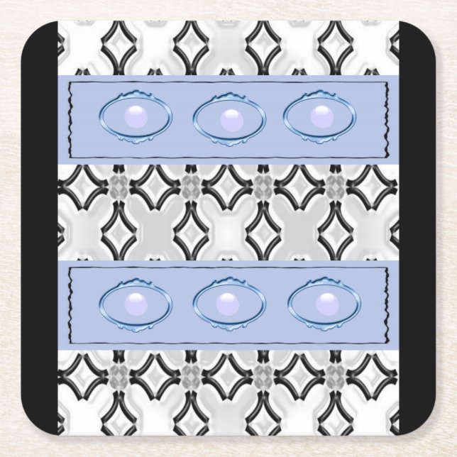 Blue Black Coaster (Front)