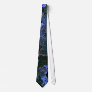 Blue/Black Crystallized Tie
