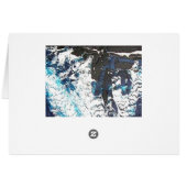 Blue Black Drip Cards (Back Horizontal)