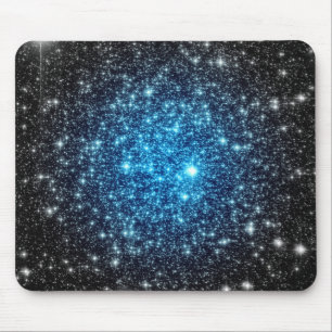 Blue & Black Galaxy Mouse Pad