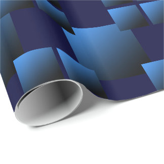 Blue Black Gradient Abstract Background Wrapping Paper