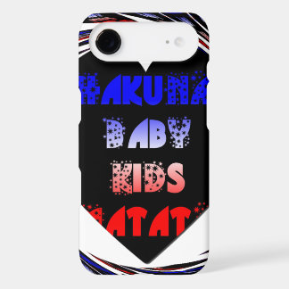 Blue Black Hakuna Matata Baby Kids Design.png iPhone 17 Air Case