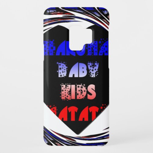 Blue Black Hakuna Matata Baby Kids Designpng Case_Mate Samsung Galaxy S9 Case