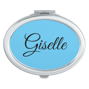 Blue & Black in Elegance Compact Mirror