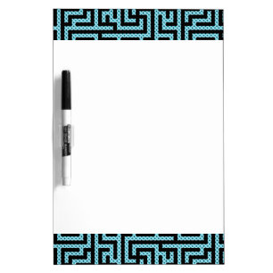 Blue & Black Labyrinth Dry-Erase Board