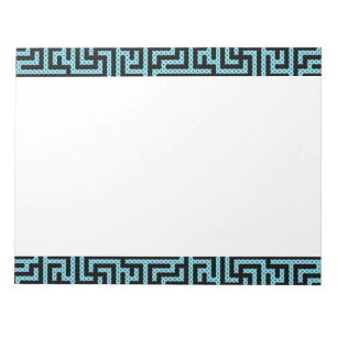Blue & Black Labyrinth Notepad