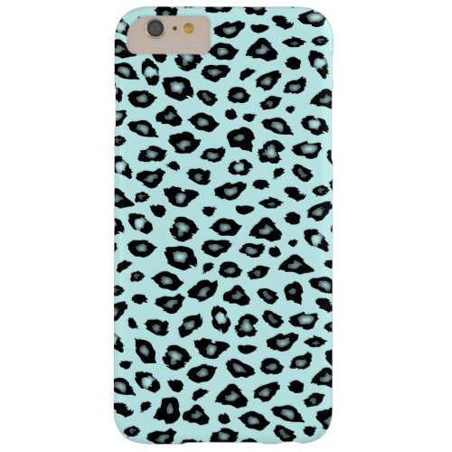 Blue Black Leopard Print Barely There iPhone 6 Plus Case