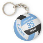 blue black personalized team name volleyball