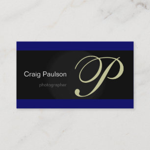 Blue Black Photography Business Card