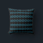 BLUE, black & purple, MENORAH & STARS pillow<br><div class="desc">blue,  black and purple  MENORAH,  STAR OF DAVID   STARS OF DAVID ON BACK  by designer Sandy Closs ~ SandyCloss~</div>