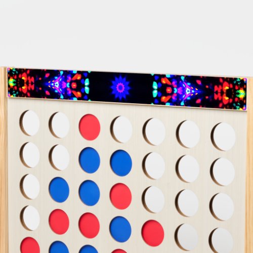 Blue Black Red Pattern Trim Fast Four