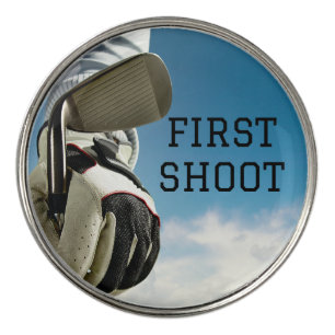 Blue black simple minimalist Best golf ball marker