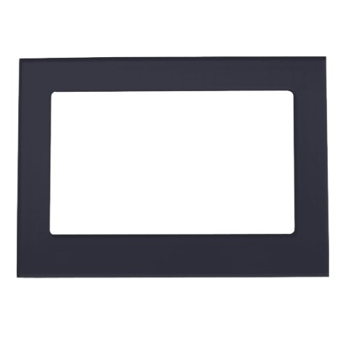 Blue Black Solid Color Print Polar Night Magnetic Frame