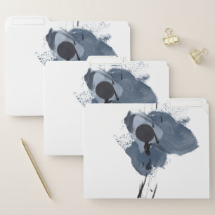 Blue & Black Splash II   Blue Black Paint Splash File Folder