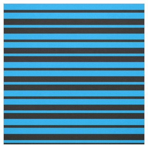 Blue Black Stripes Pattern Design Fabric
