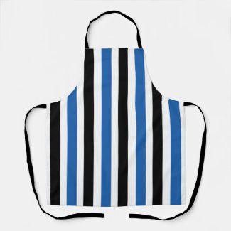 Blue Black Vertical Stripes Pattern