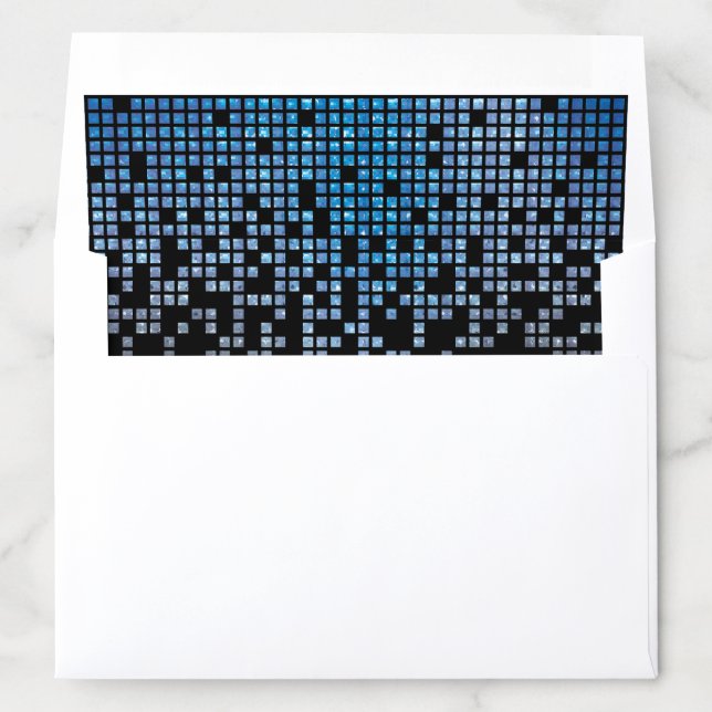 Blue Black Video Game Gamer Bar Mitzvah Envelope Liner (In Envelope)