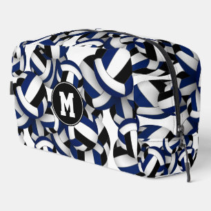 blue black volleyball club colors monogrammed dopp kit