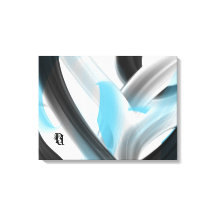 Blue Black White Gray Abstract