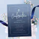 Blue Blessings Confirmation Invitation | Zazzle