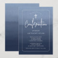 Blue Blessings Confirmation Invitation | Zazzle