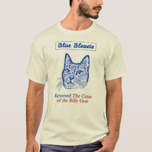 Blue Bleuets Reversed The Curse Of The Billy Goat T-Shirt