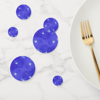 Blue Bling Birthday Party Table Confetti