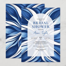 Blue Bliss Organic Floral Bridal Shower