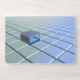 Blue Block Digital Abstract HP Laptop Skin